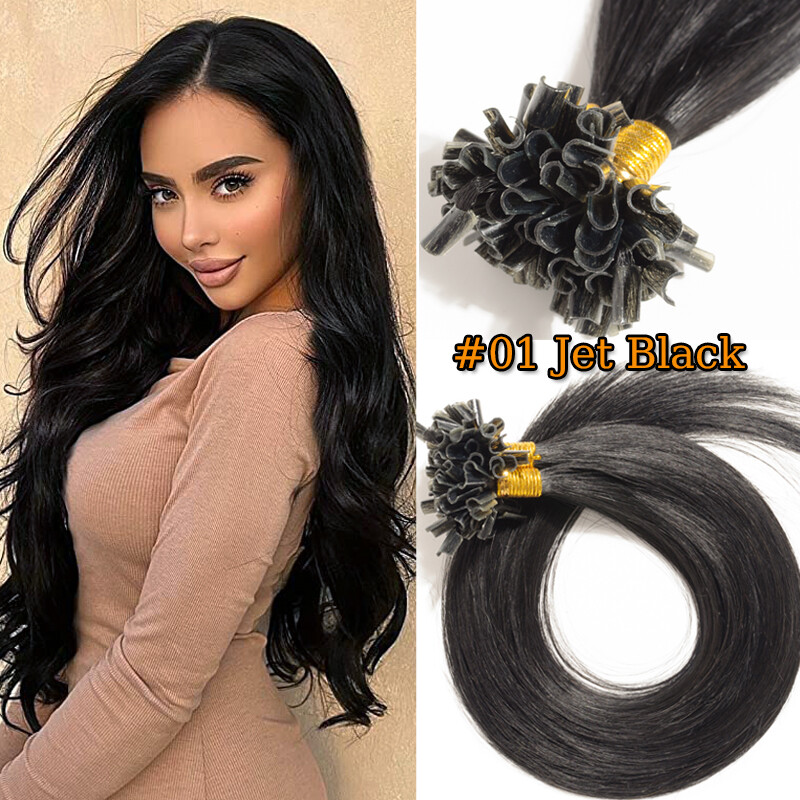 300S Keratin Pre Bonded Nail U Tip 100% Remy Human Hair Extensions Thick 150G US