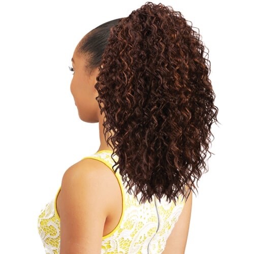 NEW BORN FREE Drawstring Synthetic Ponytail. Item#0355 Color# TX1B/RedWine.