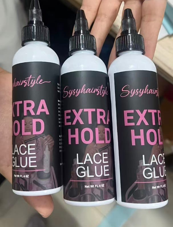 Sysyhairstyle Extra Hold Lace Glue Net Wt 4 fl oz, 3 Bottle Pack