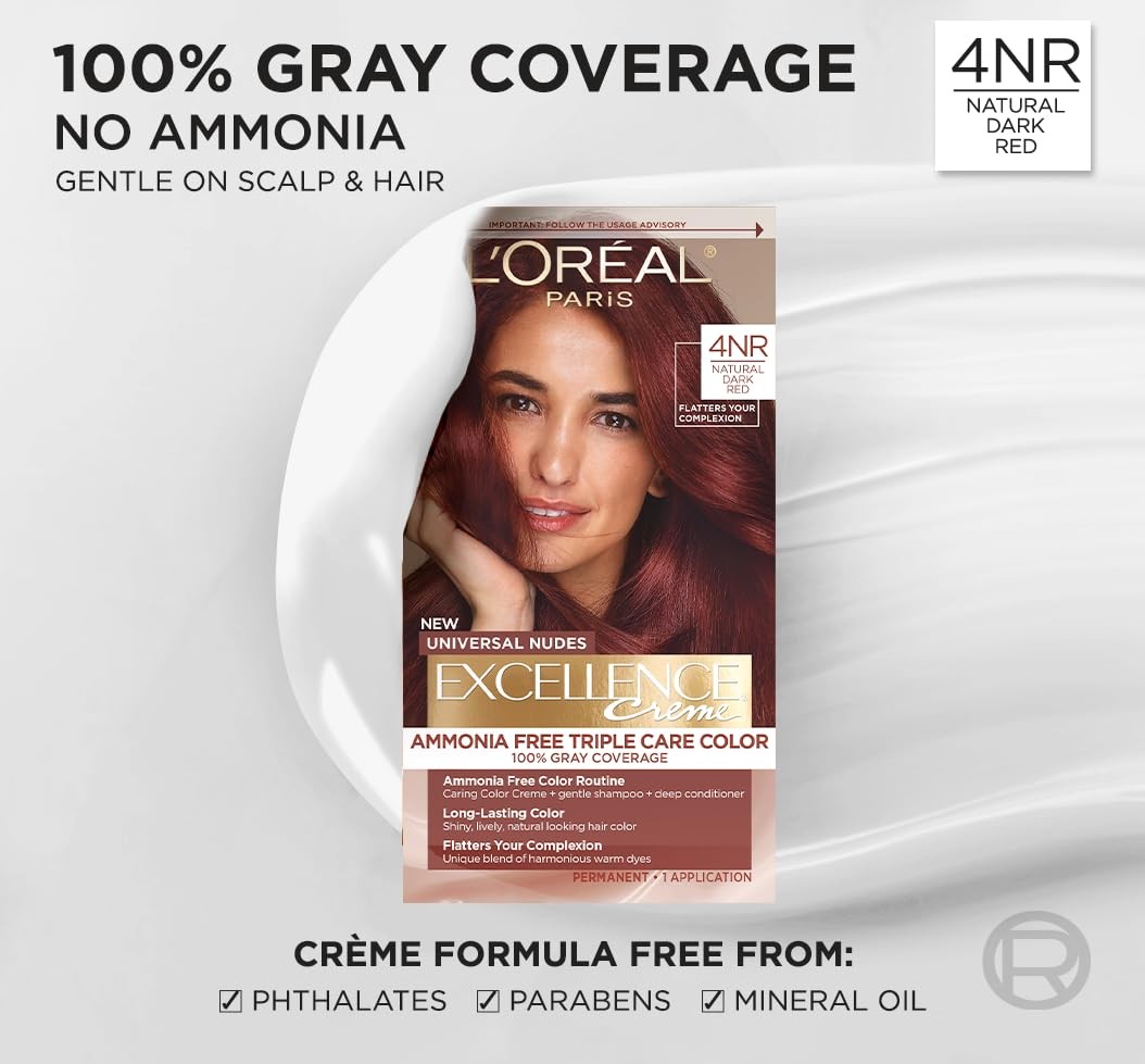 L’Oreal Paris Excellence Universal Nudes Permanent Hair Color, Ammonia Free Hair