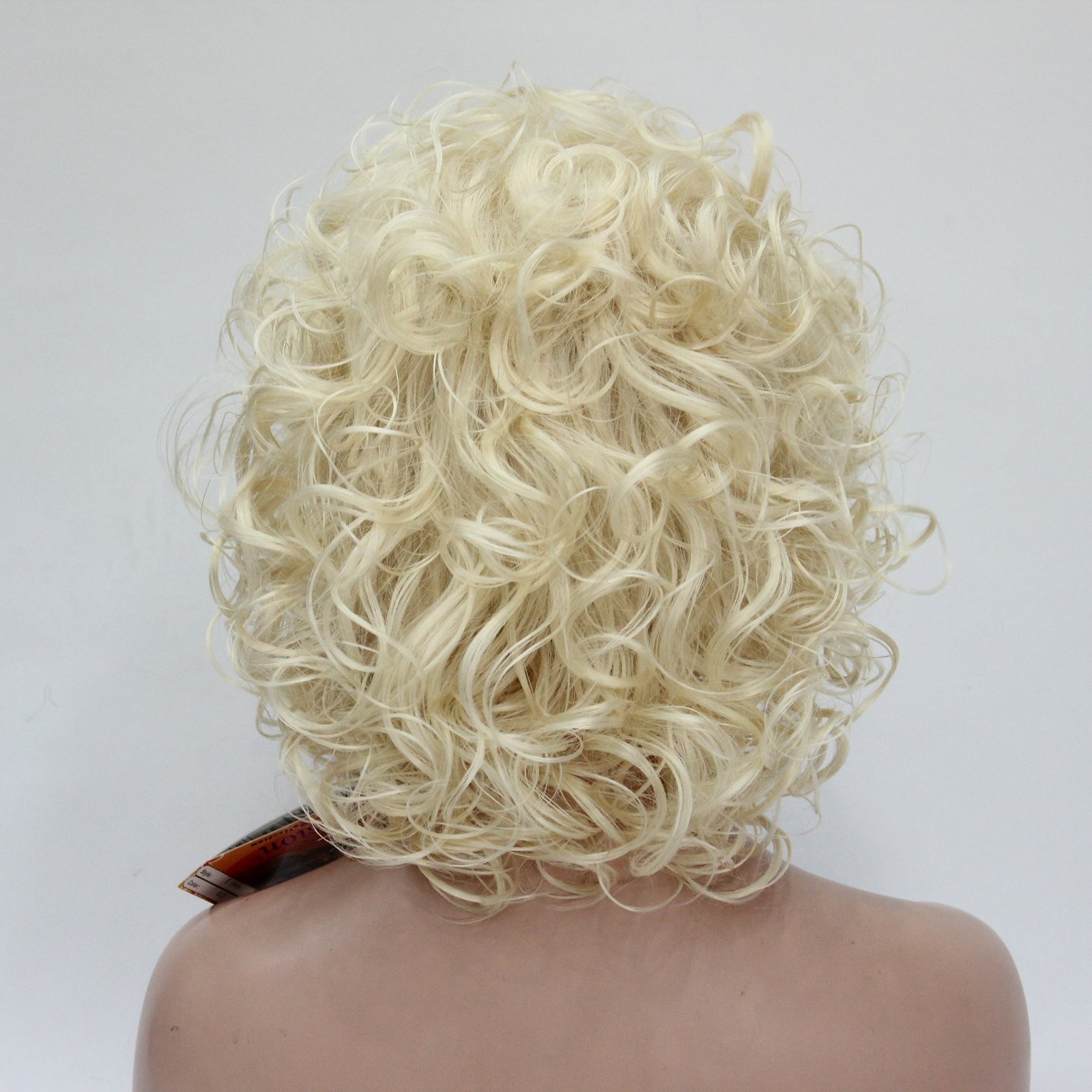Lydell Short Soft Super Curly Layered Natural Movement Synthetic Wigs 613 Blonde