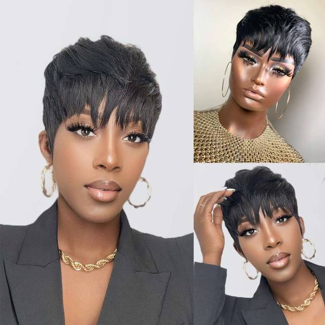 Pixie Cut Wig Human Hair Short Pixie Cut Wigs for Black Women Human Hair Wigs