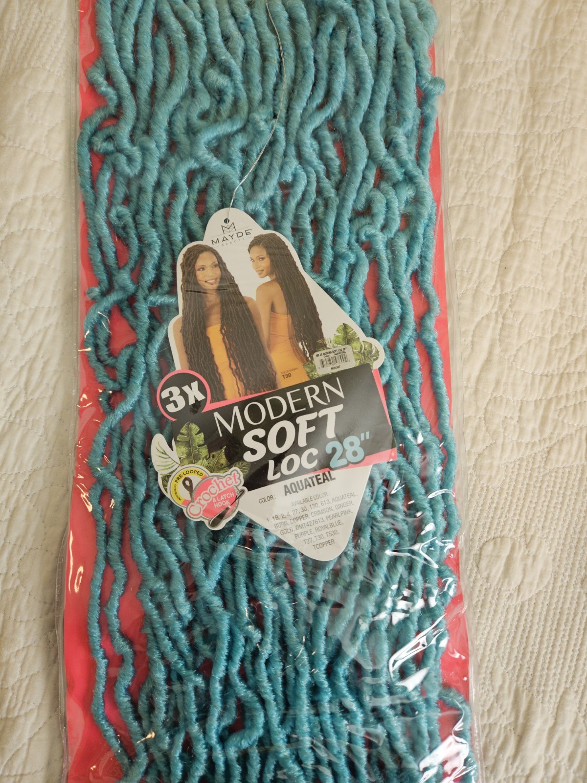 Modern Soft Loc 28 Inches Blue