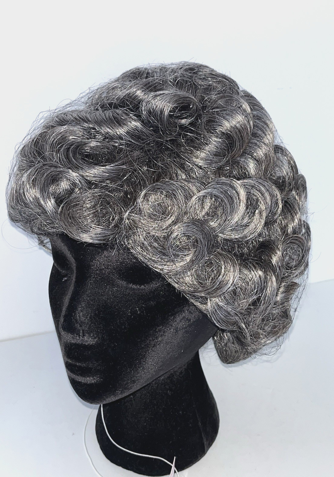 Paula Young Wig A1074 SAPPHIRE Color #44 Salt & Pepper Curly NEW IN BOX