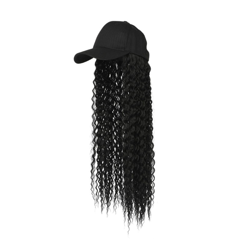 Dreadlock Synthetic Fiber Curly Wigs Cap Casual Quick Change Hair Extensions