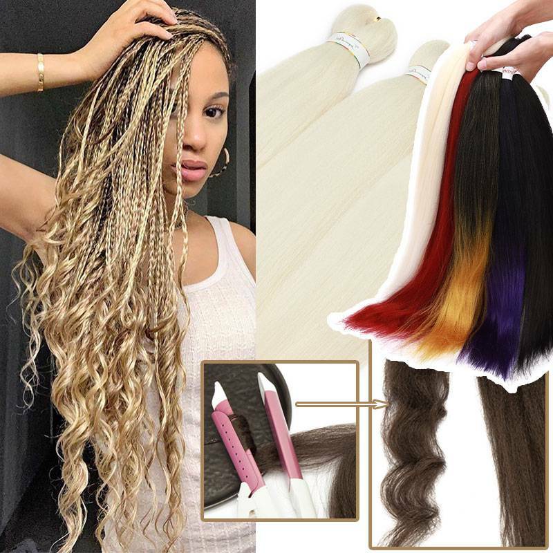 EZ Braid Hair Pre-Stretched Braiding Hair Extensions Long Smooth Natural Braids