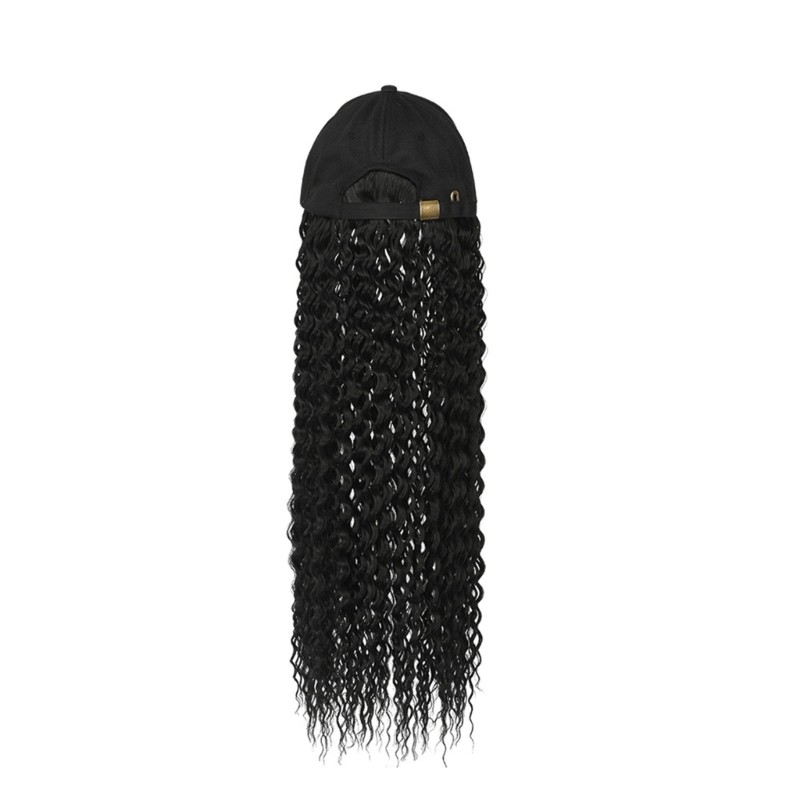 Dreadlock Synthetic Fiber Curly Wigs Cap Casual Quick Change Hair Extensions