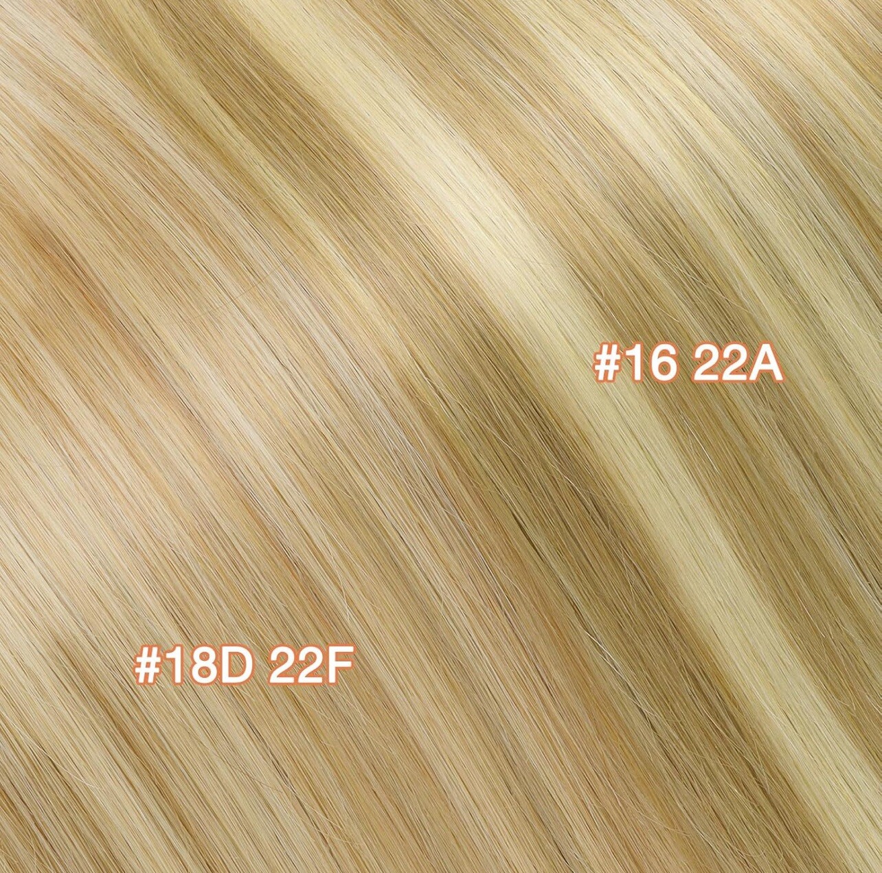 GOO GOO Invisi Edge Clip in Hair Extensions, 16inch 110g 7Pcs, Injected Seamless
