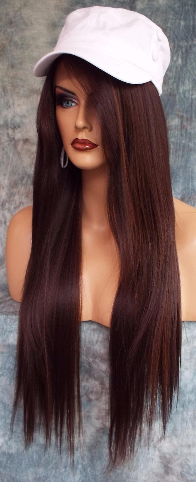 LACE FRONT C PART STRAIGHT WITH SIDE BANG WIG CLR FS4.30 GORGEOUS SEXY 468