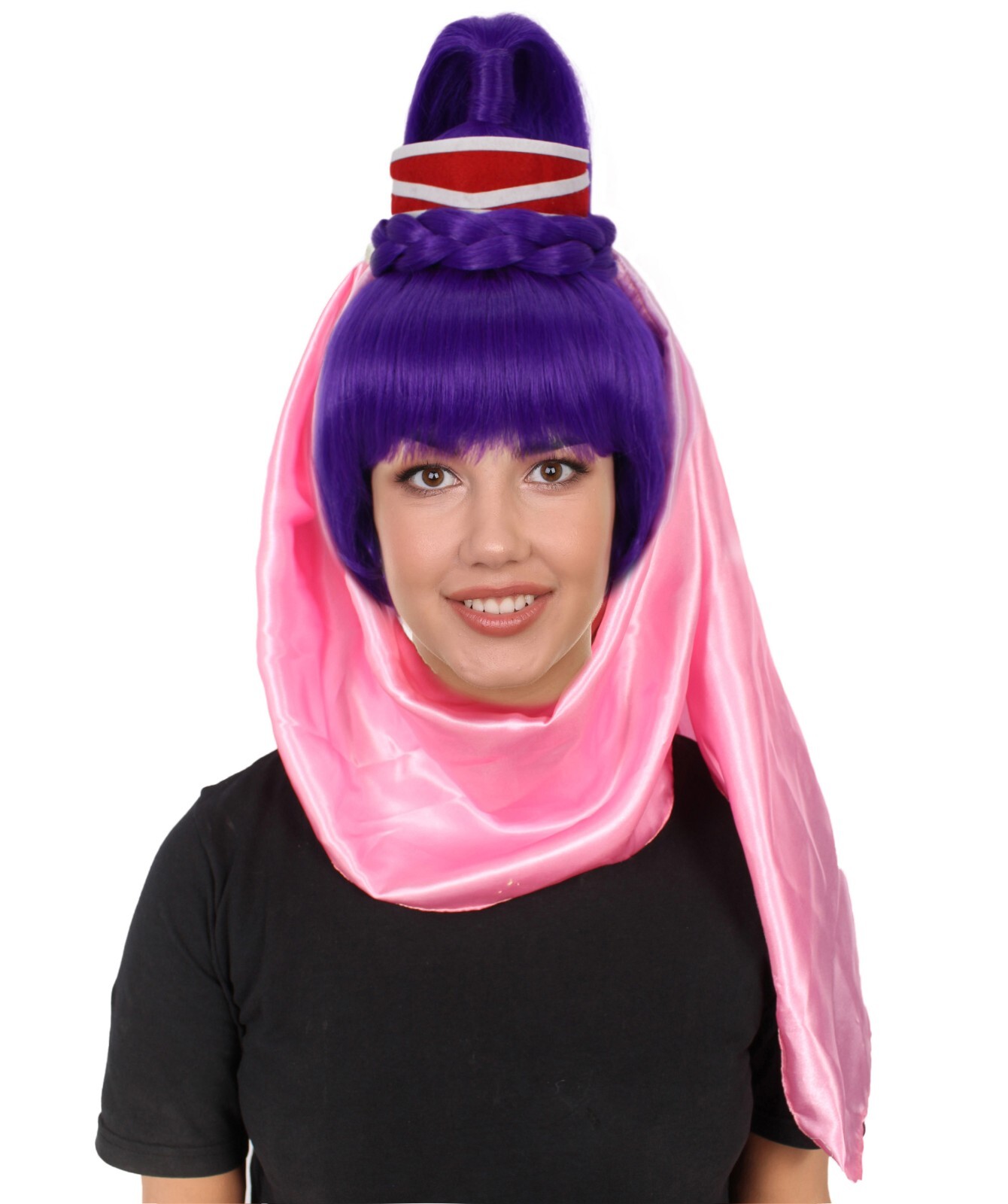 Adult Women’s 60s American Sitcom Multi Colors Genie Wig, HW-6988A