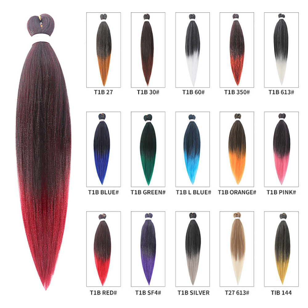 26″ Braiding Hair Pre Stretched Yaki Hair Extensions for Braids Easy to Braiding