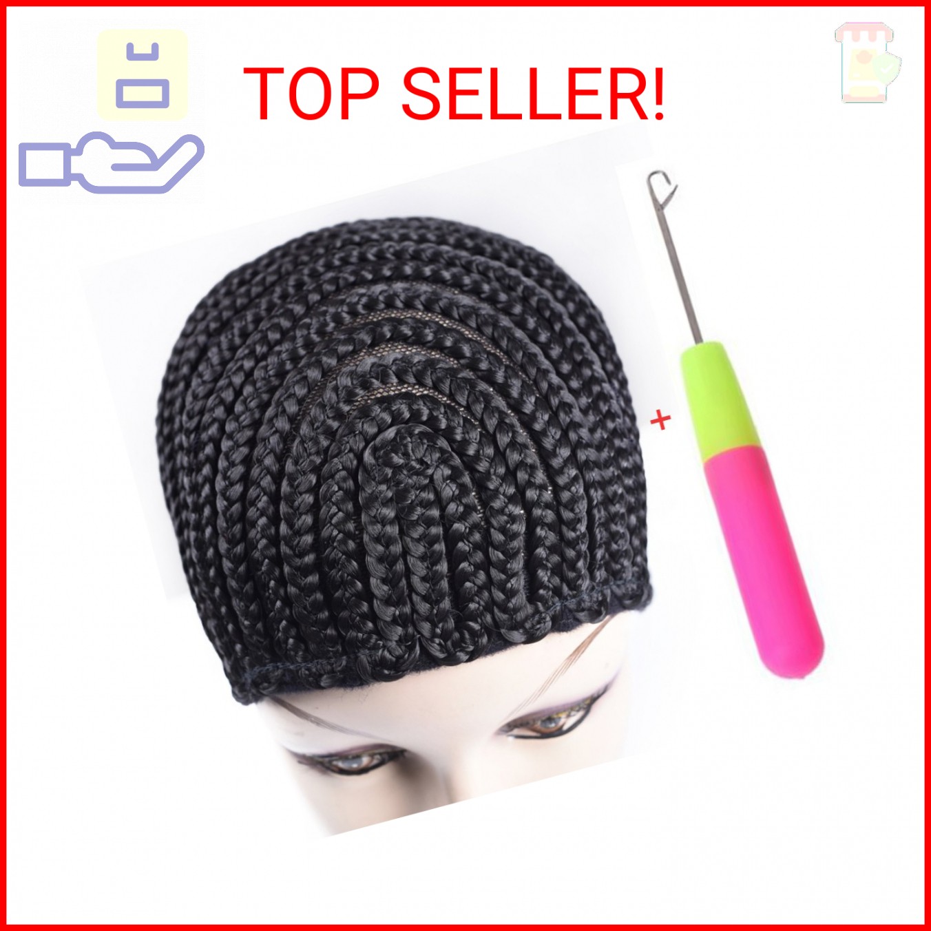 Refined Braided Wig Caps Crotchet Cornrows Cap For Easier Sew In Caps for Making