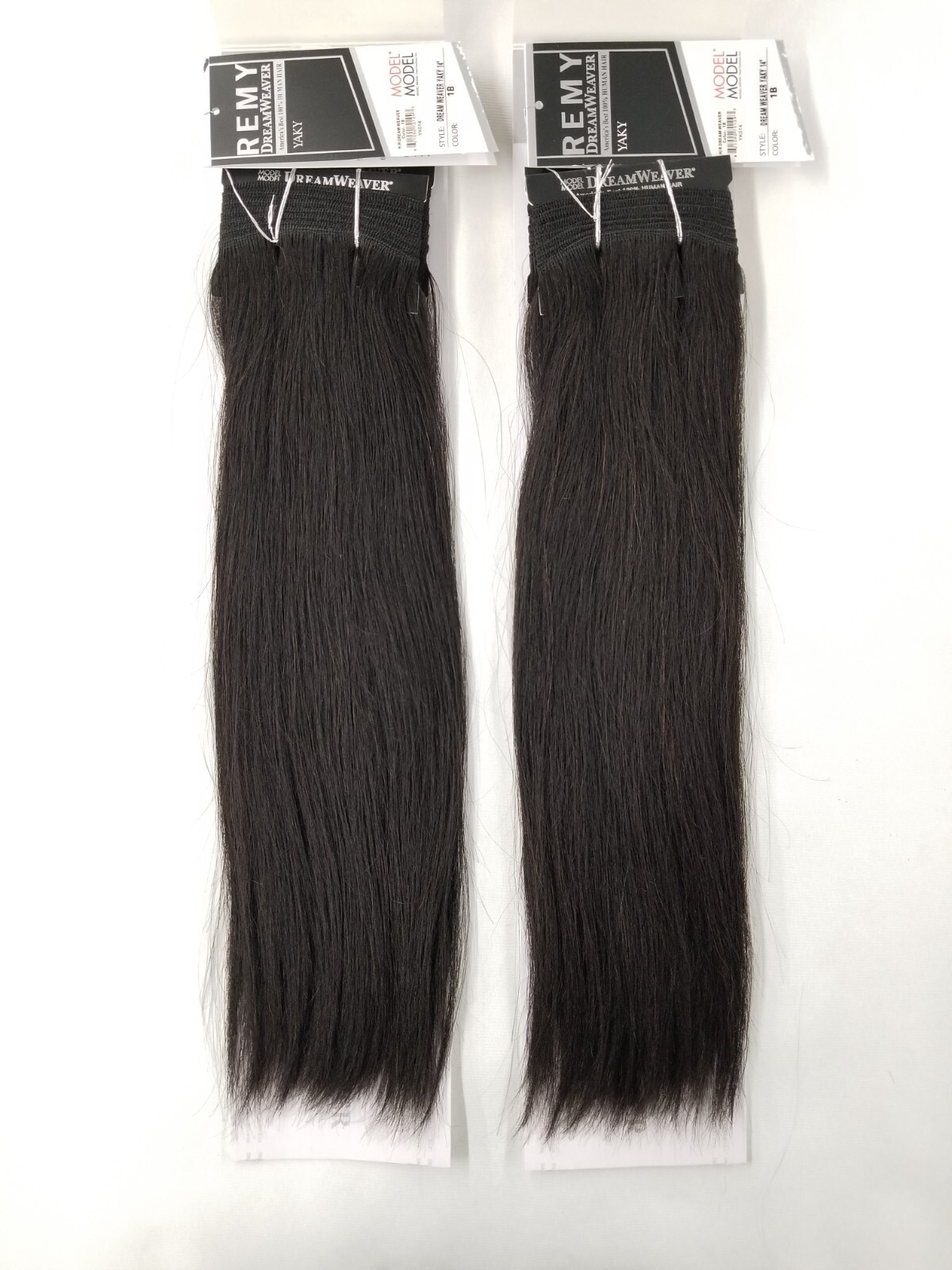 2 Packs ModelModel Remy Dreamweaver 100% Human Hair Extension 14″~Off Black