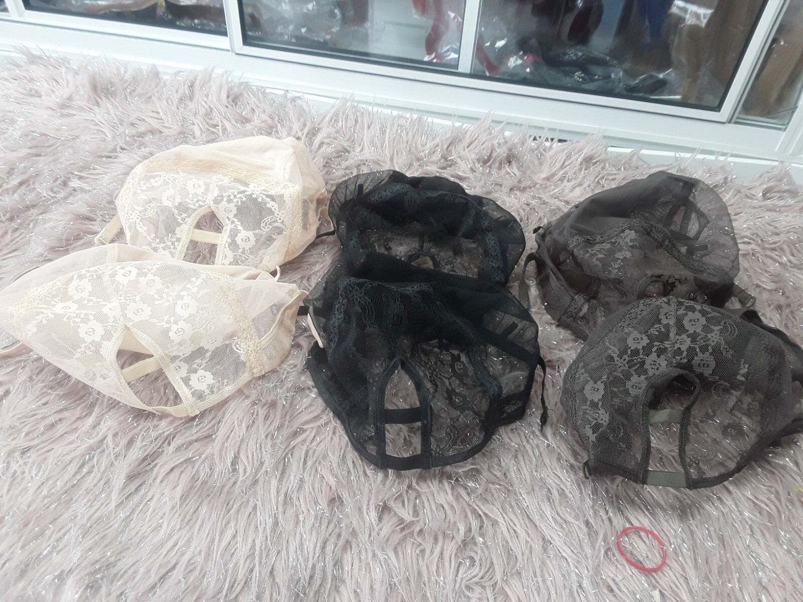 U Part Wig Caps with lace Net For Making Wigs With Adjustable Straps 6pcs 54cm M