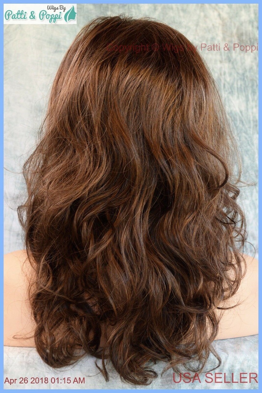 Becky Wig FASHIONABLE WAVY STYLE R8/12 GOLDEN BROWN LIGHT BROWN BLEND ESTETICA