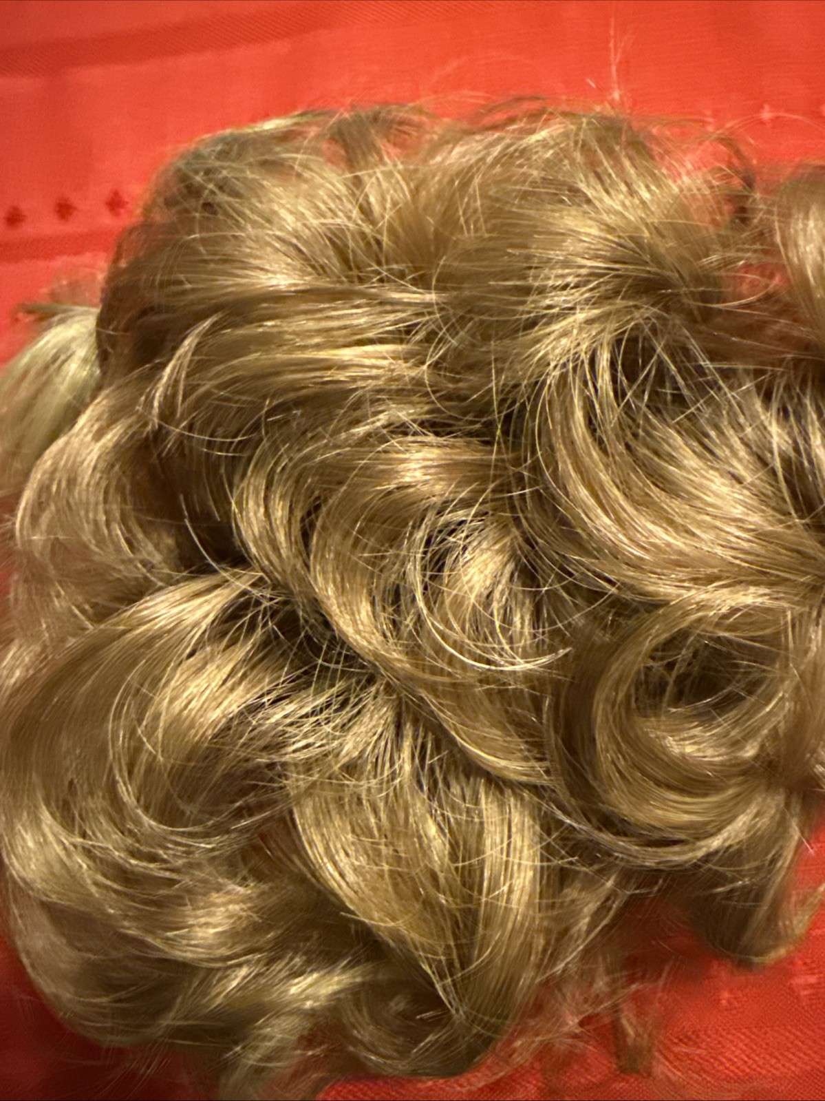 synthetic hair Bun Light Brown With String And Comb Very Soft 529