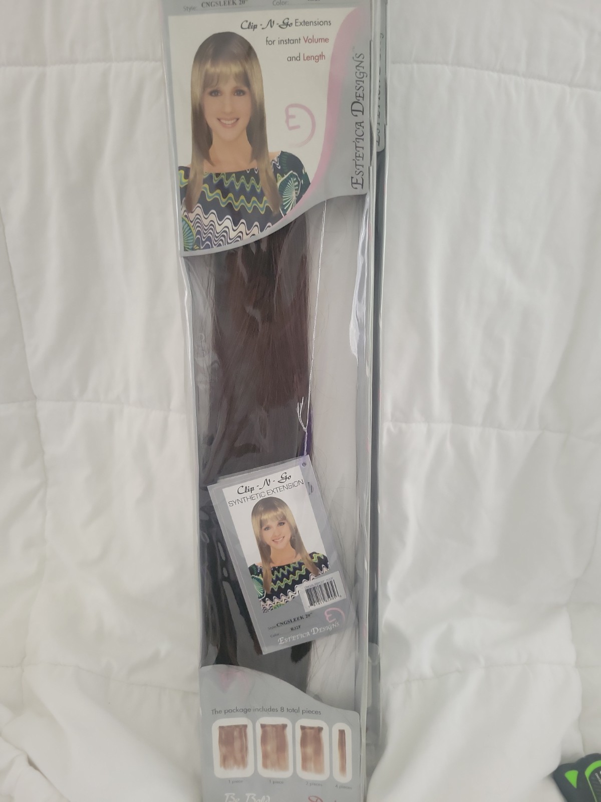 Estetica Designs Clip N Go Extensions 8 Pieces R6/28F