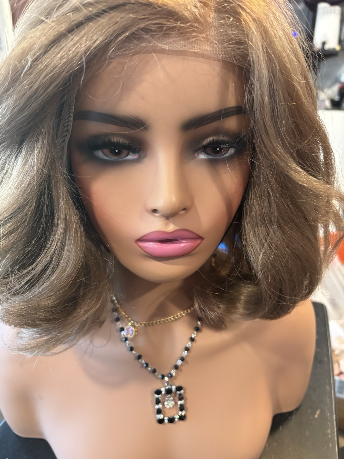Sensationnel Chic Bob LOB Unit 7 HD Lace Bob Wig 7in Mushroom Ash MR-2/21