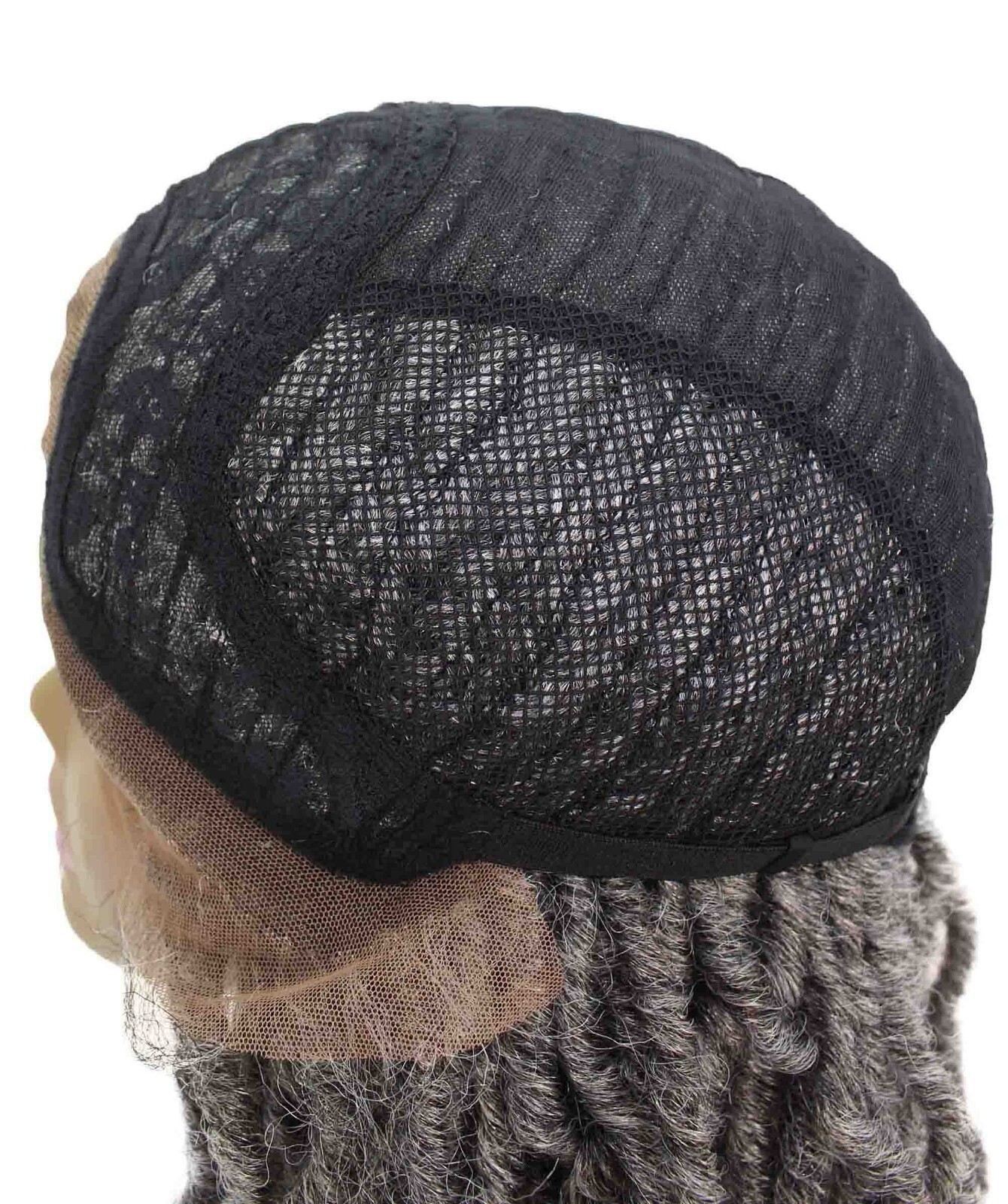 LUXLUXE Dara Curly Dara 22 in Long Dara 4X4 Hand Tied Lace Braid Braided Wig,