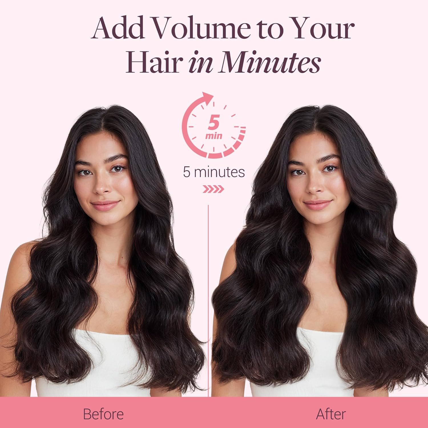 Invisi Edge Clip in Hair Extensions Set, 16Inch 130G, 5Pcs Injected Seamless PU