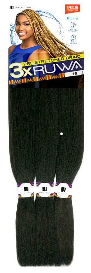 Sensationnel African Collection 3X RUWA PRE-STRETCHED BRAID 24″