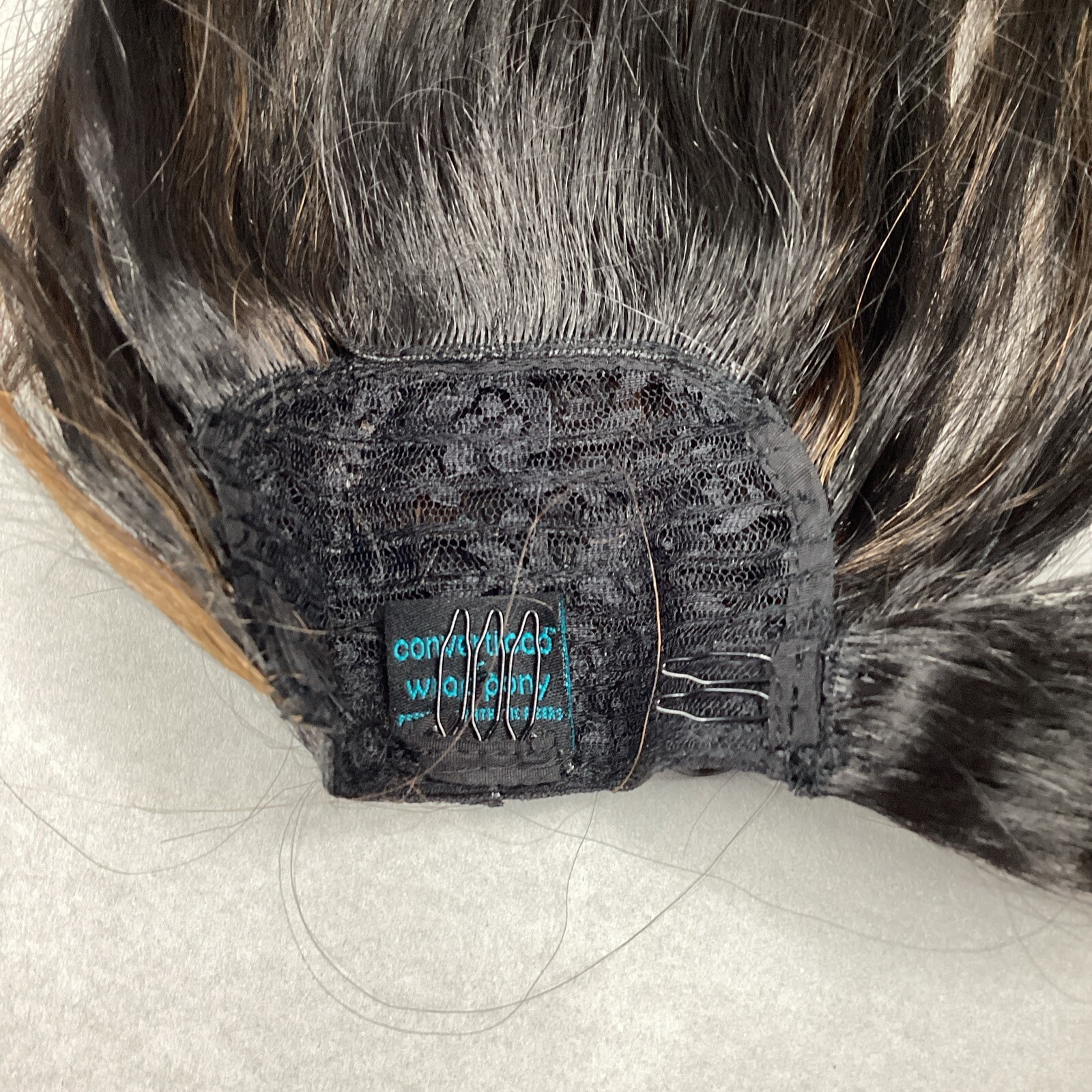 Converti-Cap + Wrap Pony Kiss & Tell #S1B/30 Black Brown Premium Synthetic Wig