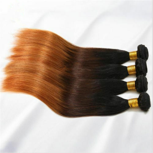 12A 1B/4#/30# BRAZILIAN VIRGIN 3TONES DARK ROOT OMBRE HUMAN HAIR 3/4/5BUNDLES