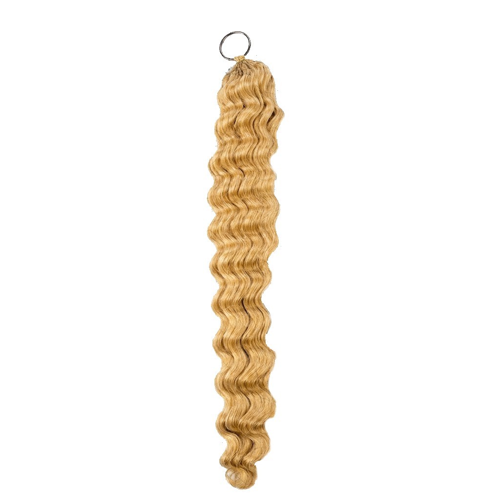 100% Human Hair Crochet Extensions Wave Honey Blond Deep Bohemian Water Wave
