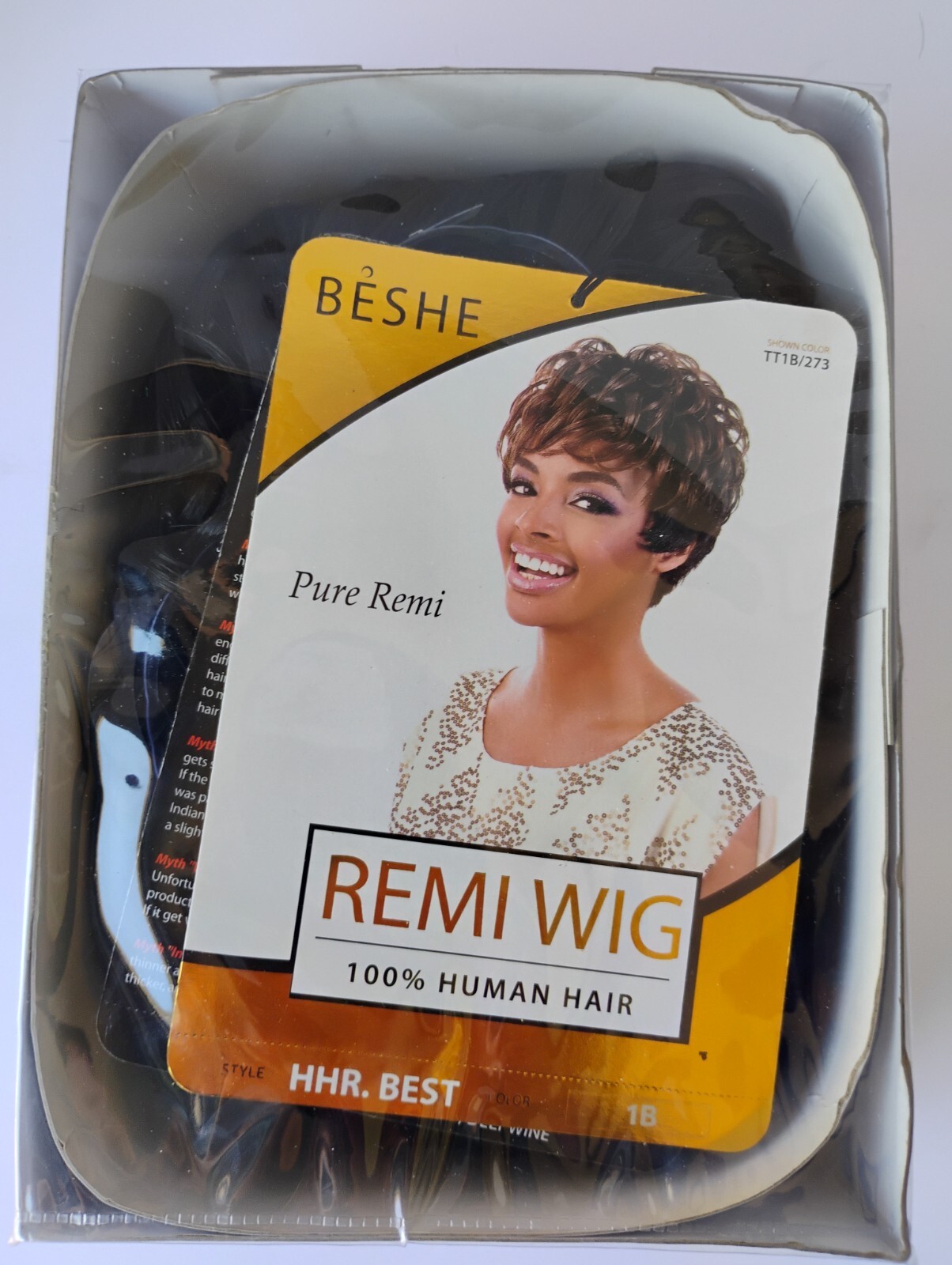 Beshe 100% Pure Remi Human Hair Wig. Style HHR.BEST