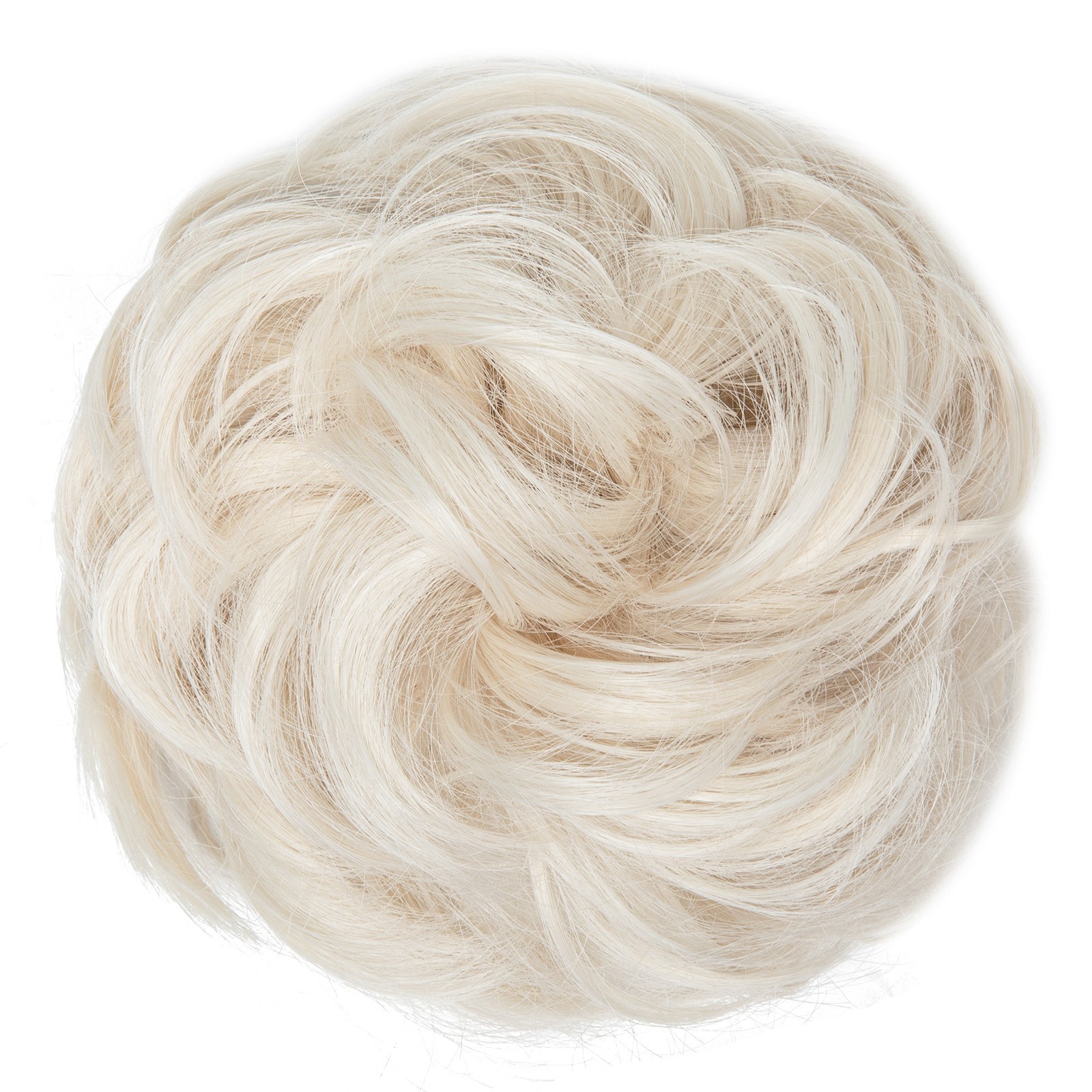 3Pack Temperature Silk Wig Hair Circle Round Head Elastic Fluffy Naturally Curly