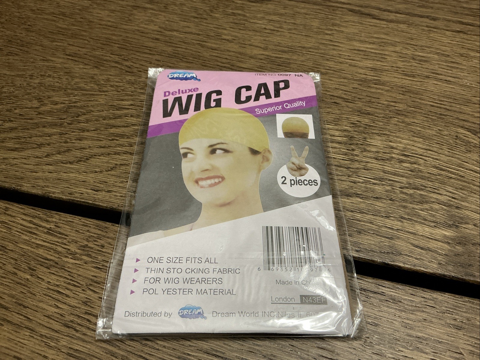 DREAM Deluxe Wig Cap 2 pc Item Number 0097 NA Natural Beige One Size Fits All
