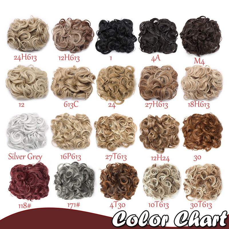 100% Thick Natural Updo Claw Clip in Messy Bun Hair Piece Extension Comb Wedding