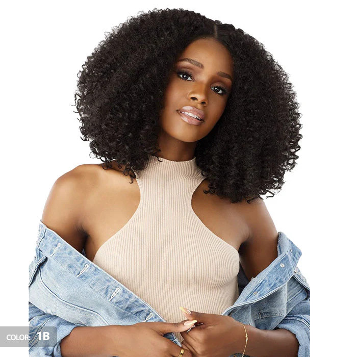 Sensationnel Kinky Edges Glueless Y-Part Lace Front Wig – KINKY ZIGZAG CURLS 14″