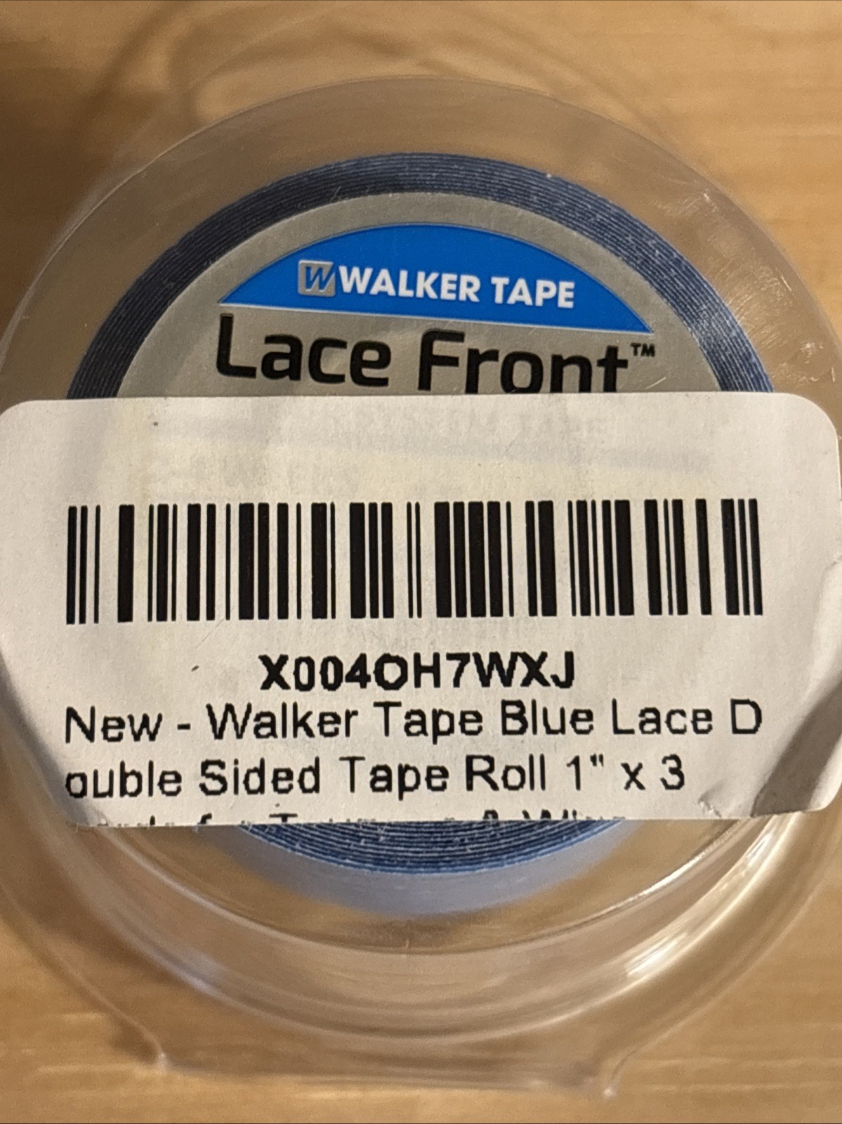 Walker Lace Front Support Blue Liner Tape 1″ X 3 Yard Roll Wig Hair System