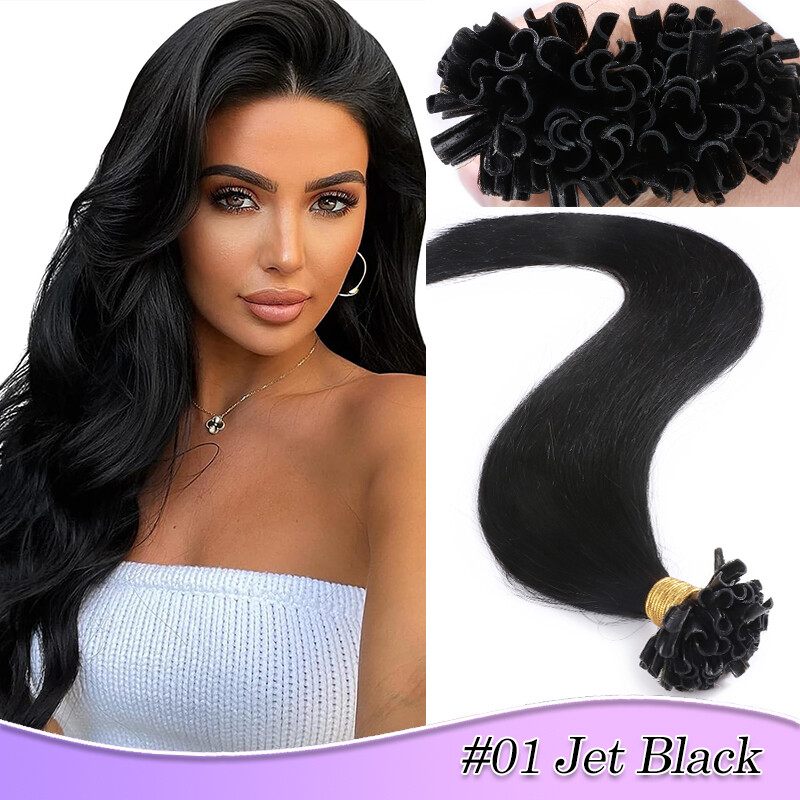 200S Nail U Tip Glue Keration Fusion Russian Remy Human Hair Extensions THICK