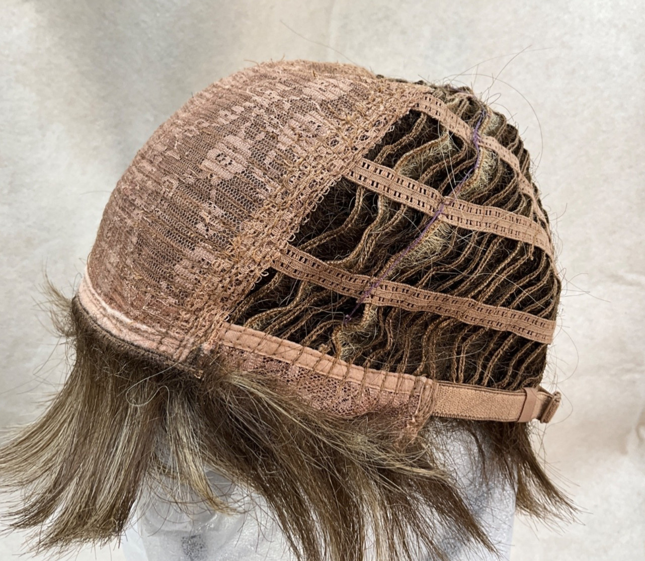 Rene of Paris Zoe 2349 ICED MOCHA Synthetic Bob Wig Classic Cap Frosted