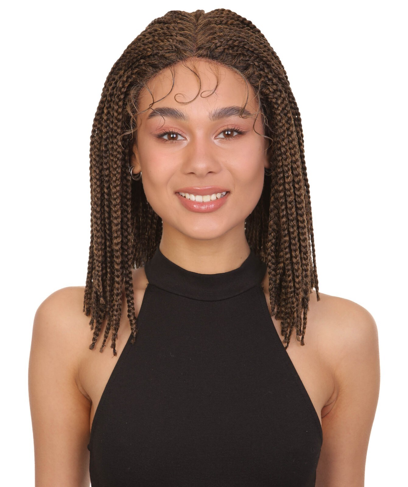 LUXLUXE Cece 14.5” HD Lace Front Braided Wig with Baby Hair, BLB-0154