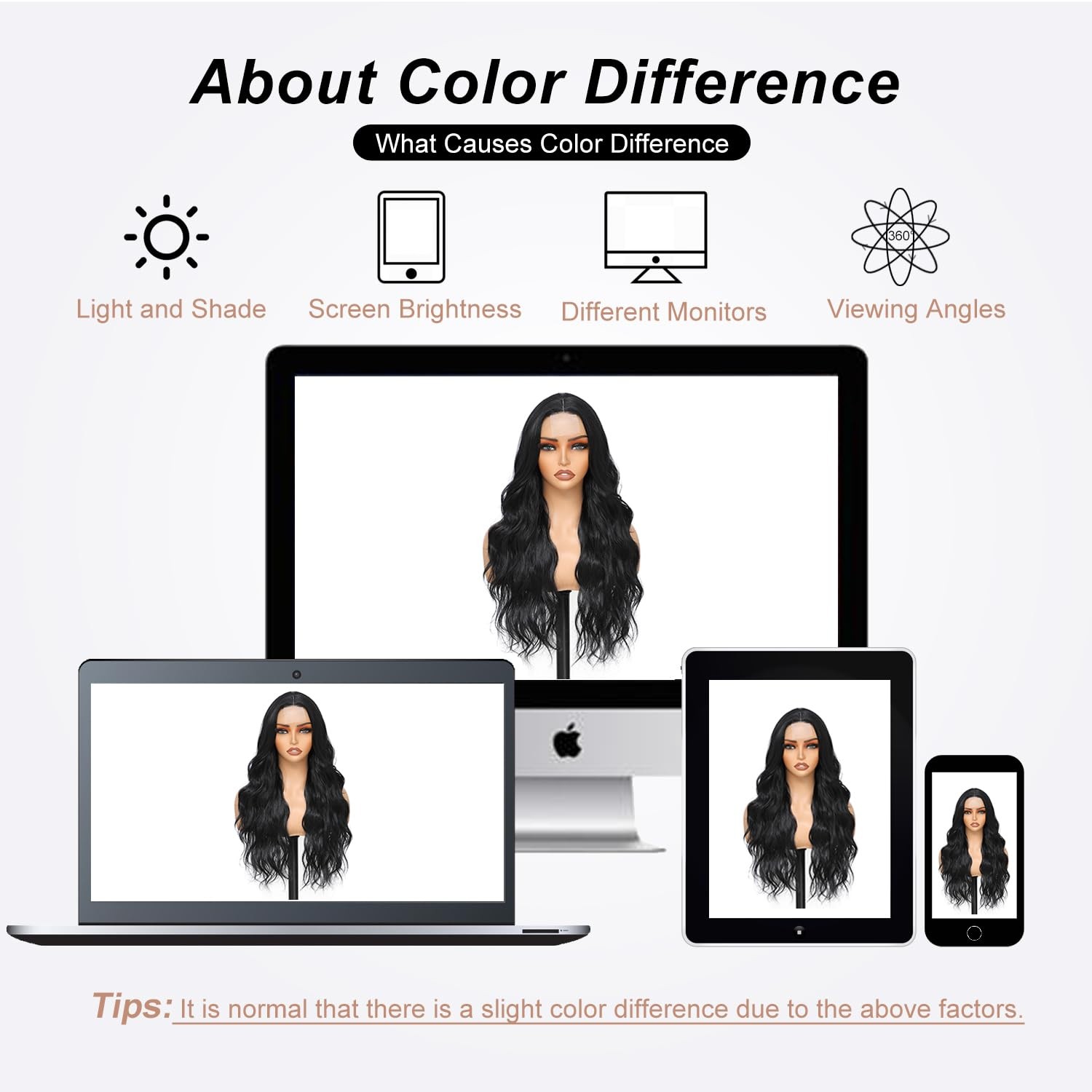 Black Wigs for Women Middle Part Long Wavy Wig 26 Inch Lace Hairline Natural …