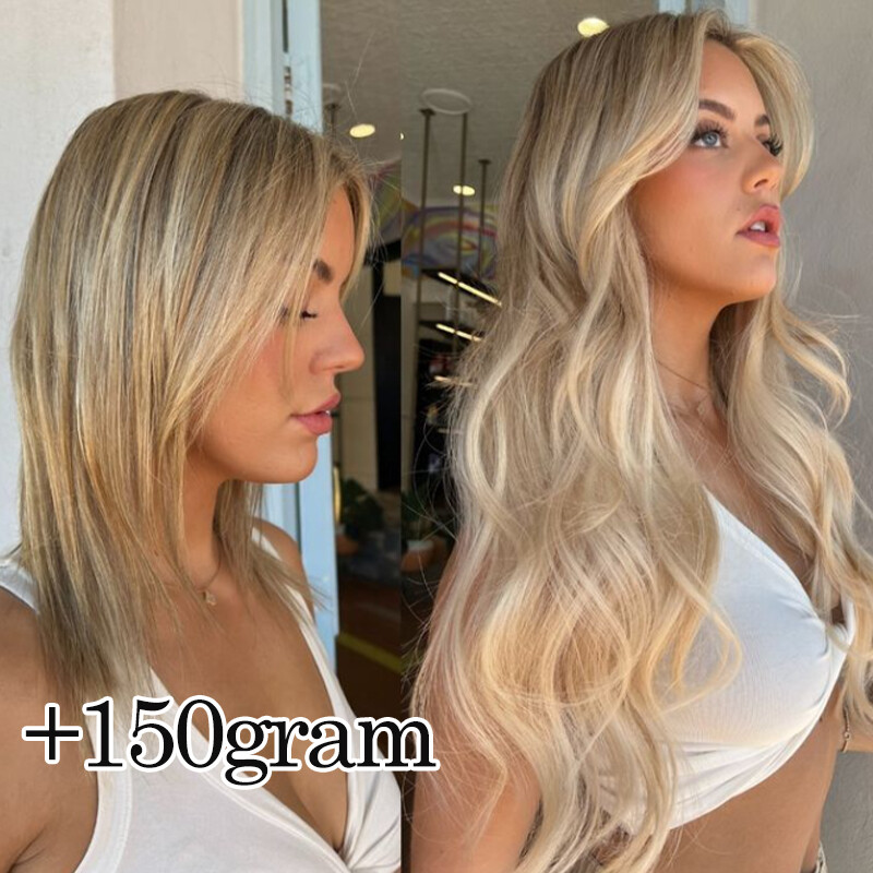 Thick Tape In Indian Remy Real Human Hair Extensions Skin Weft 40PCS Full Head