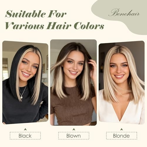 6PCS 6 Clips In Human Hair Extensions 10 Inch Medium Brown&Dark Blonde #4P27