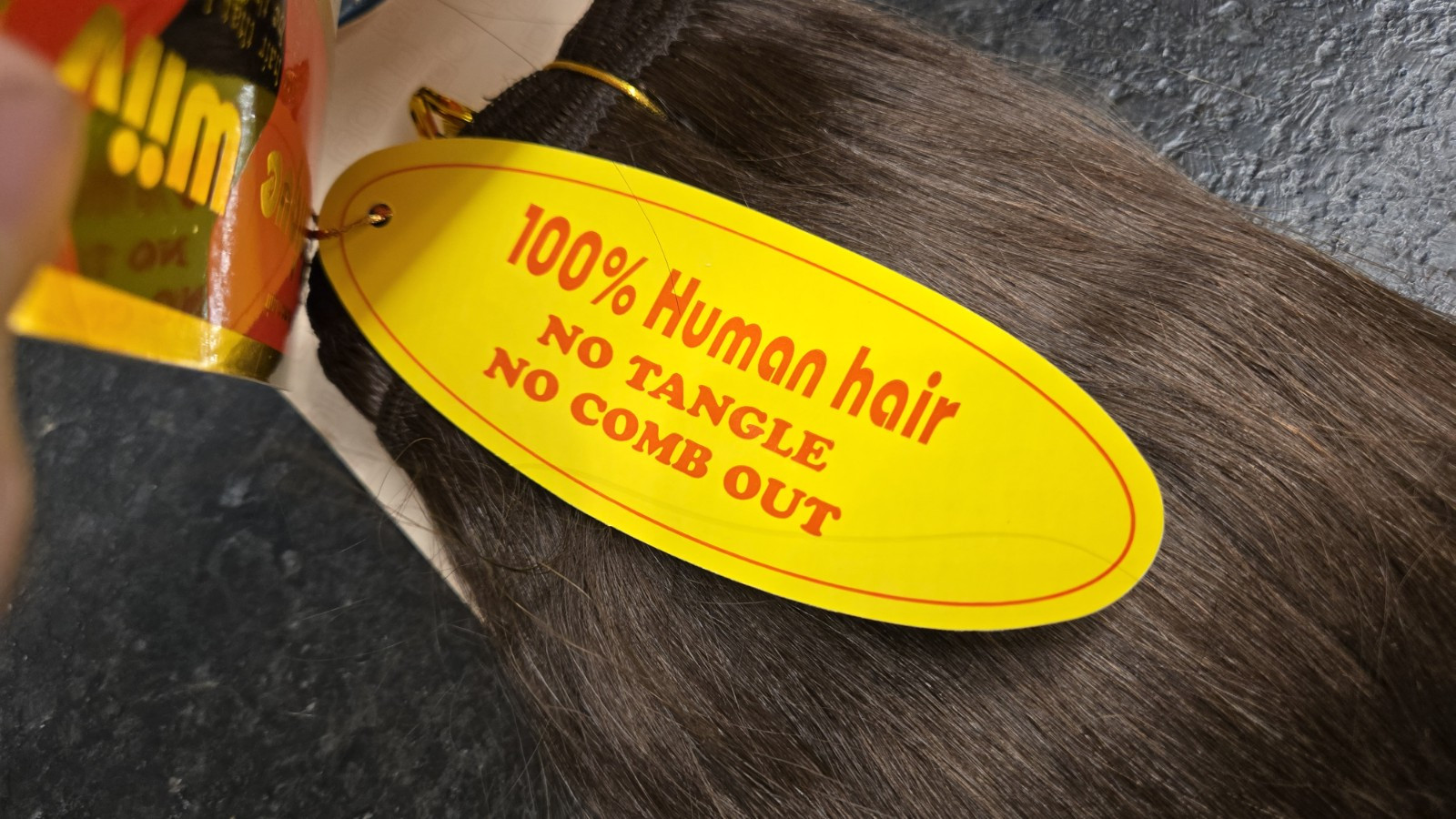 Unique Wiiv Gold 100% Human Hair Straight Yaki 10″ Dark Brown Color #4 NEW