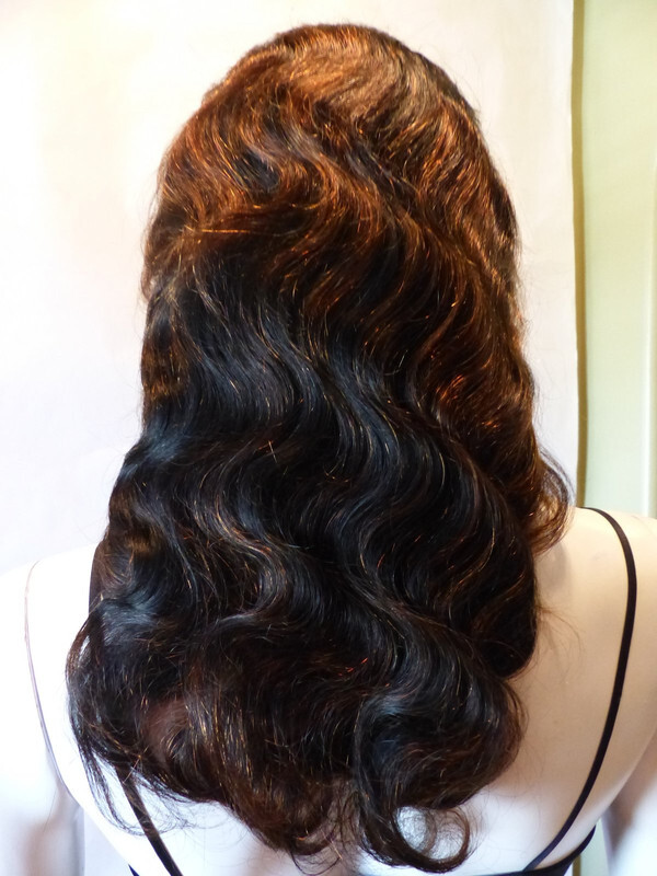 18″ DARK BROWN BODY WAVE 13X4 LACE FRONT HAIR WIG