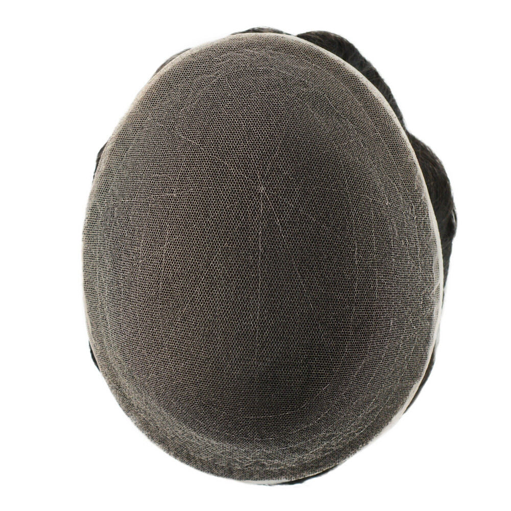 Toupee For Mens Human Hair Replecement System German Lace Gent Hairpieces 8×10”