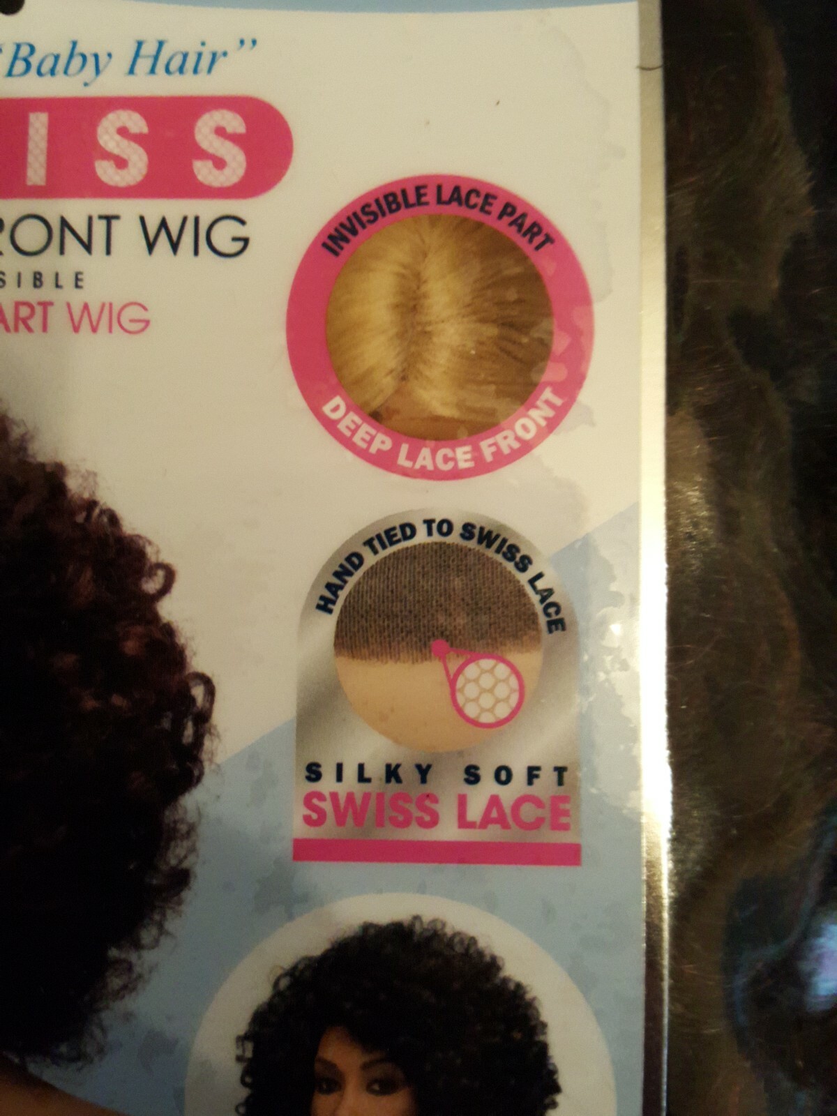 Natural Baby Hair Swiss Lace Front Wig Style Roots Color GM Cabernet/D Bio Cap