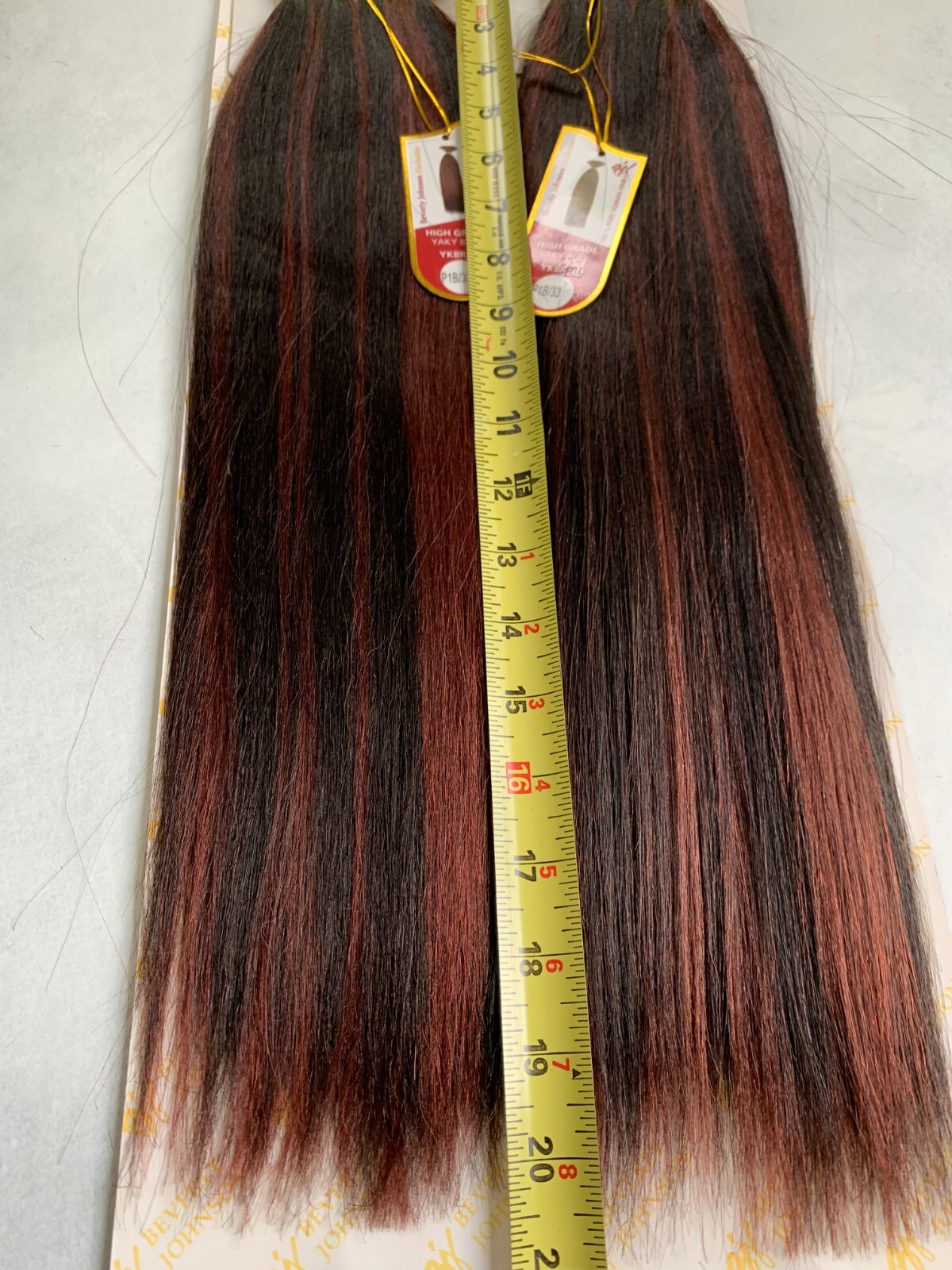 100% Human Braiding Hair, Beverly Johnson 2-Pack Yaky Straight Bulk! #P1B/33