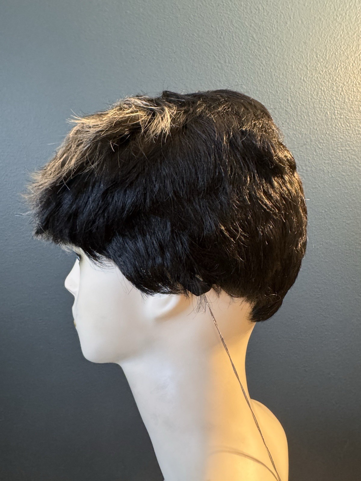 Short Layered Pixie Wig in Black with Ash Blonde Highlights – Anna FT/613
