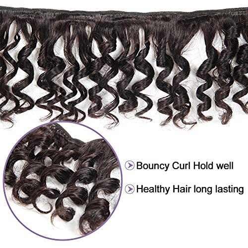 Brazilian Funmi Hair Loose Wave 4 Bundles Spiral Curl Hair Bundles Short Curl…