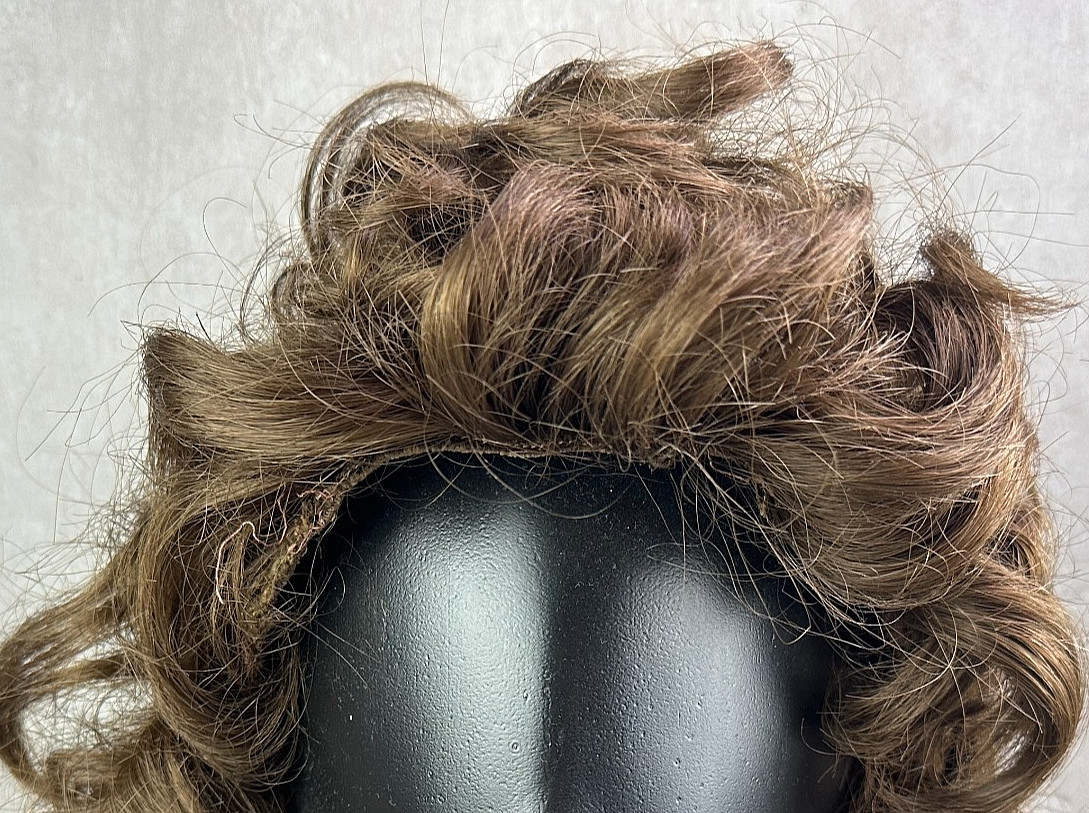 Kanekalon Wig Vintage Brunette 100% Modacrylic Fibre 1960s 1970s JAPAN Hong Kong