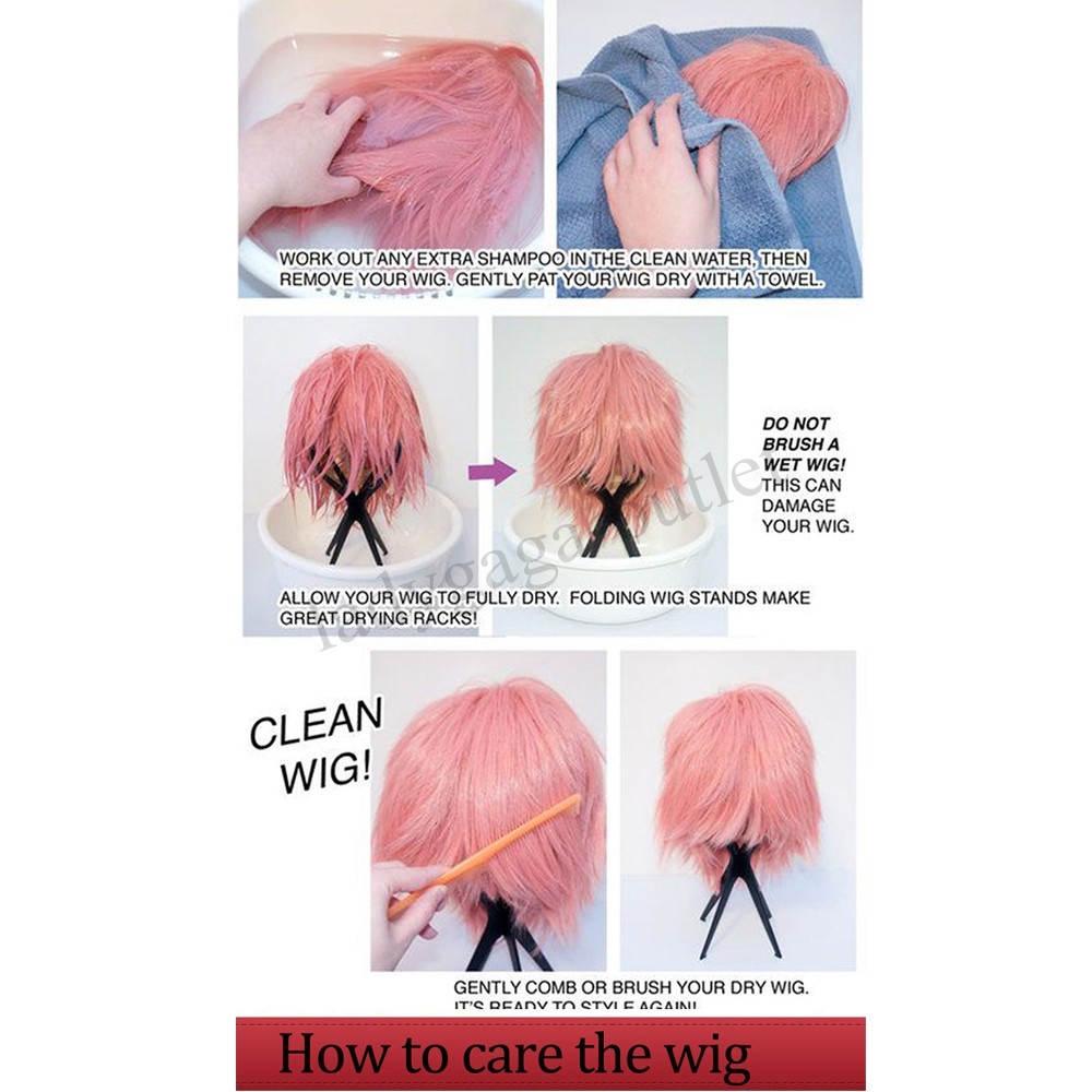 Cool Short Anime Cosplay Party Wig Fluffy Straight Full Hair Wig Women Men Boy A