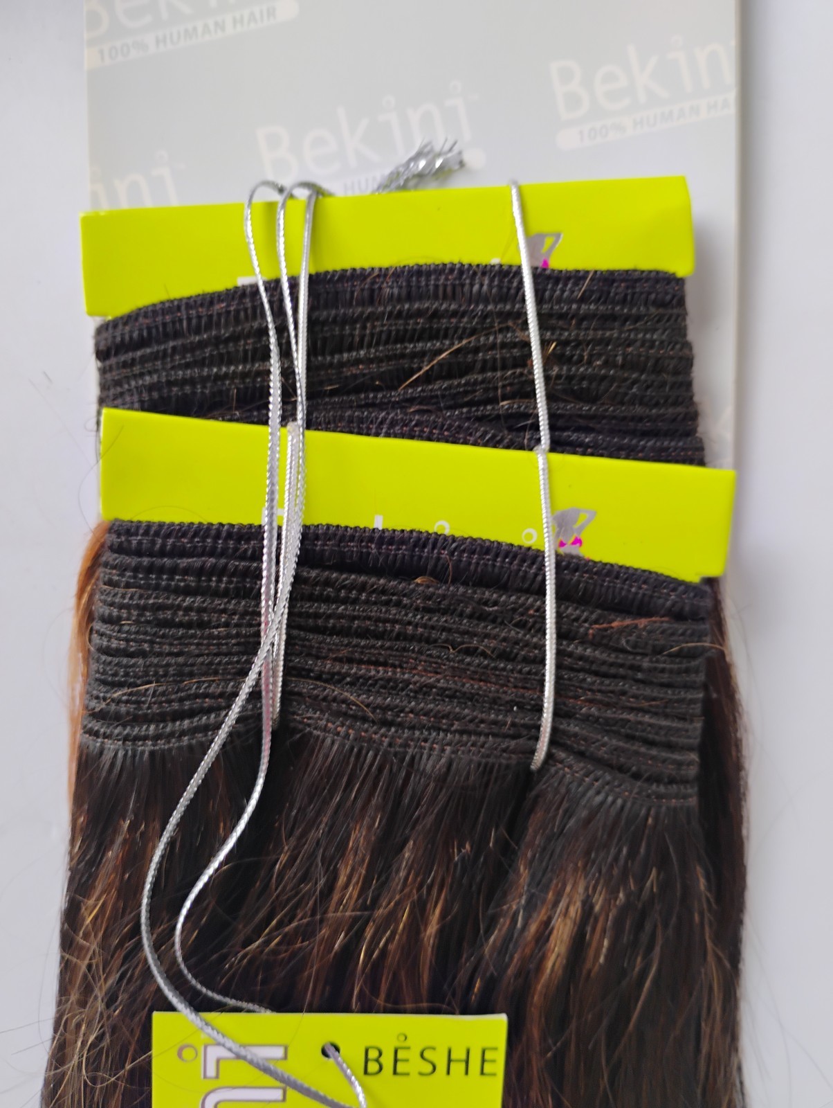 8″ BESHE Yaki Weave Real Human Hair Extensions